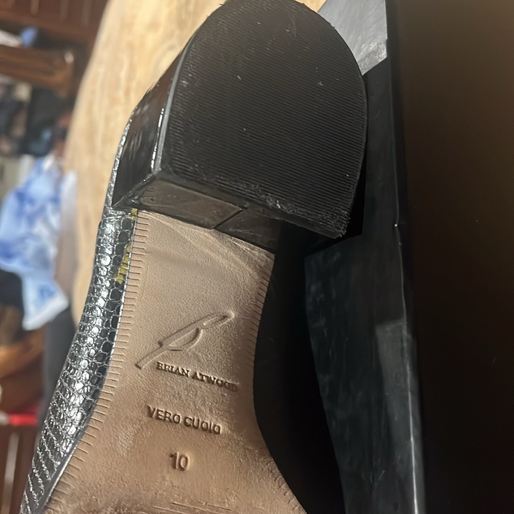 Brian Atwood Ankle Boots. W’s Size 10 Python Leat… - image 7